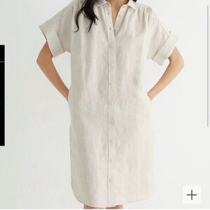 J.Crew Captain Shirt Dress - linen size xl tall